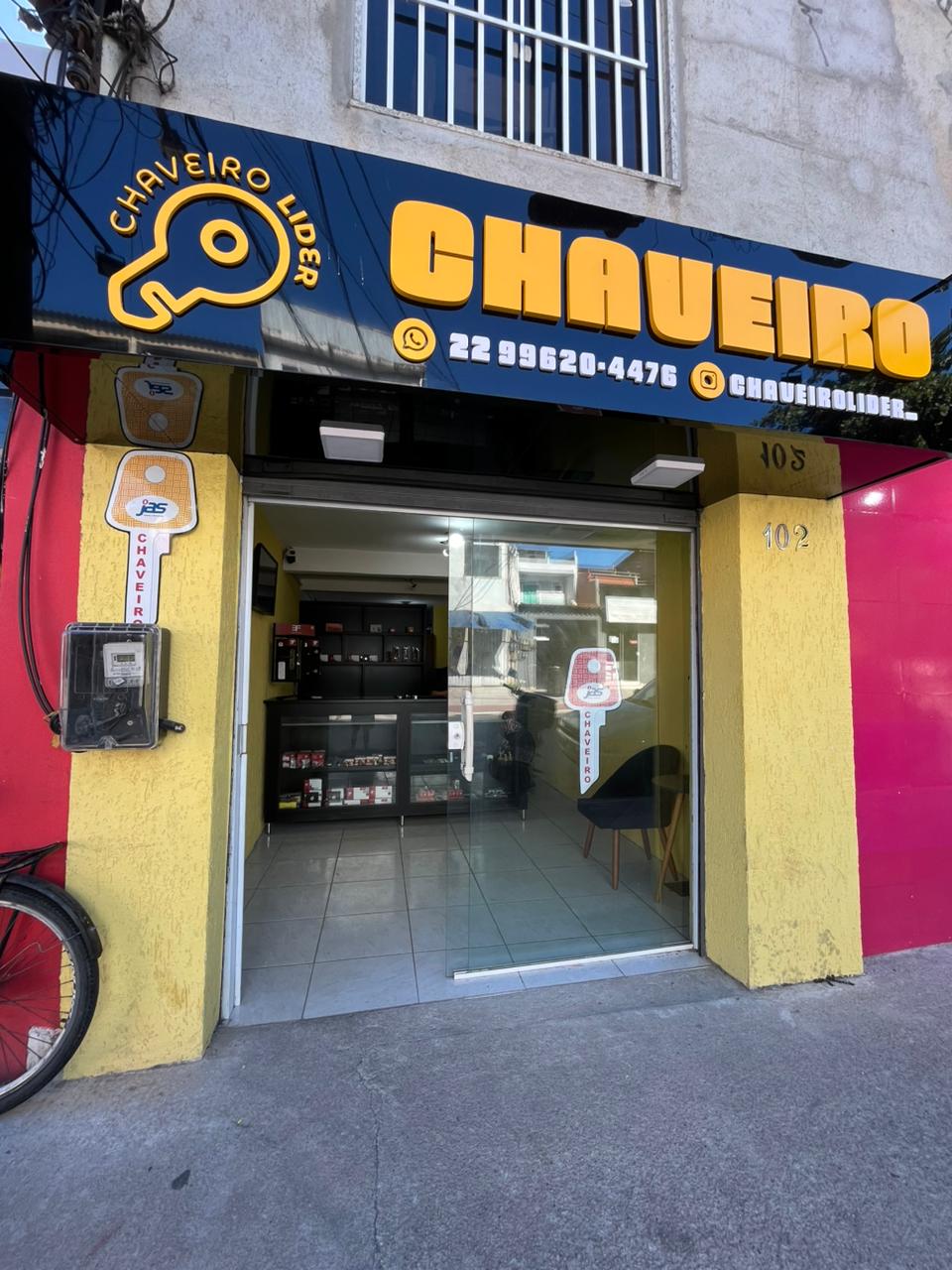 Chaveiro Líder — Fachada da loja em Campo D'Oeste, Macaé